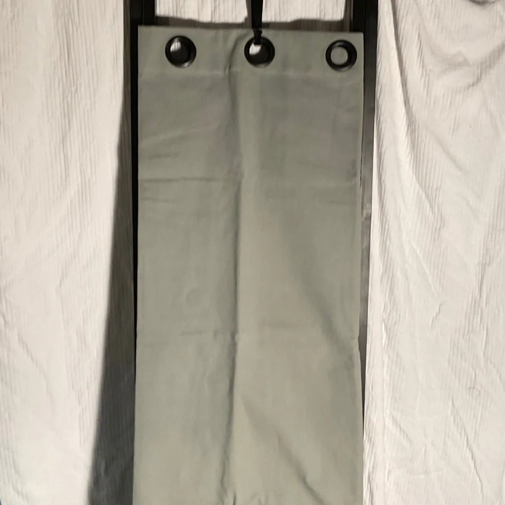 Restoration Hardware Elegant Army Duck Grommet Curtains Spruce